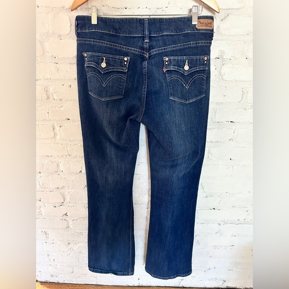 Levi’s 526 Slender Bootcut Jeans Women’s Size W31 L32 Dark Wash Double Button - Picture 5 of 5
